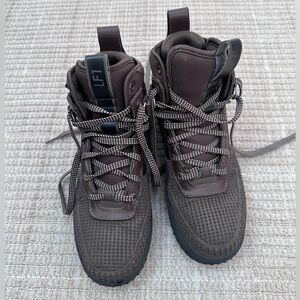EUC BOYS Nike Lunar Force 1 Duckboot baroque brown SIZE 6 Nike high tops